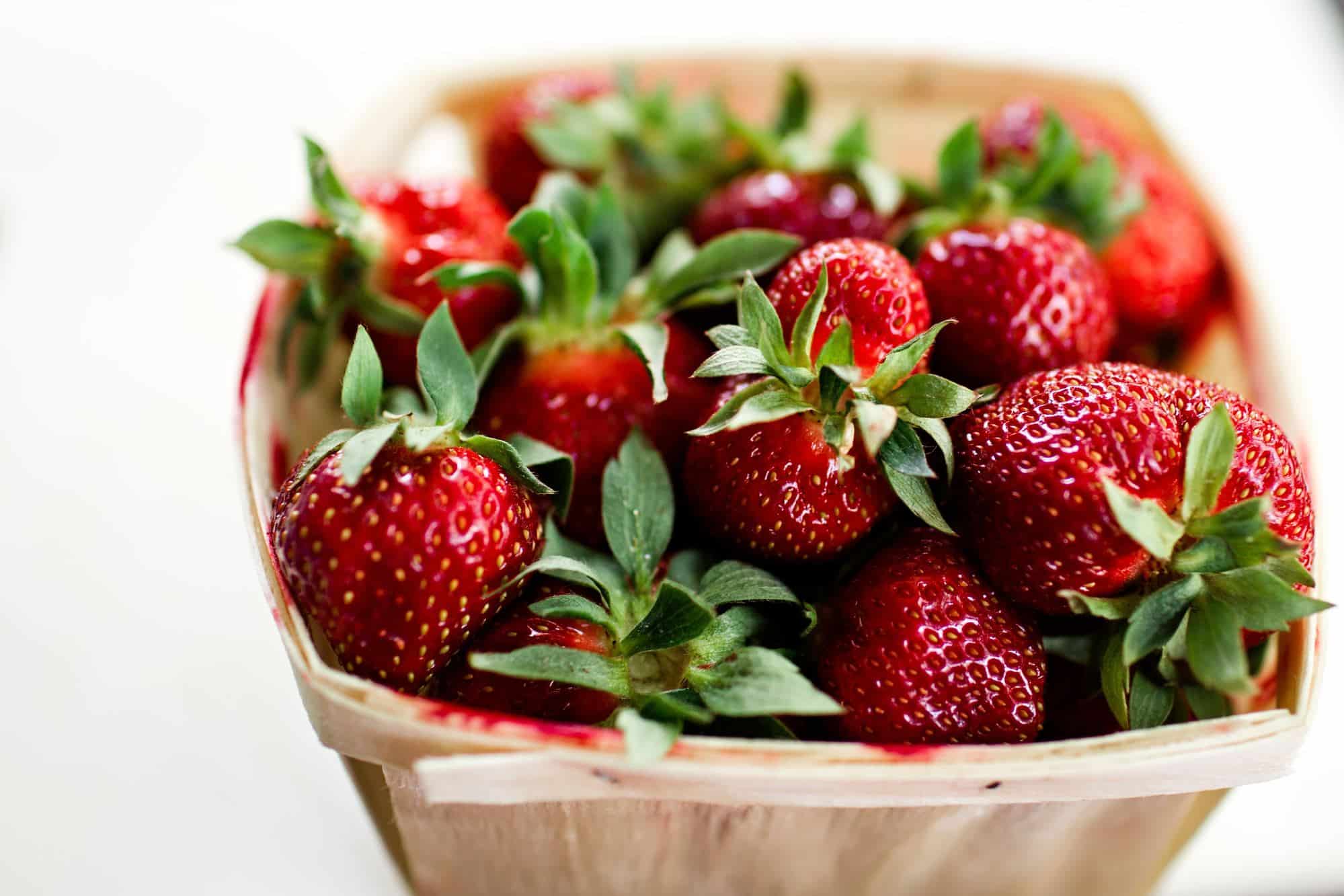 Strawberries in a basket