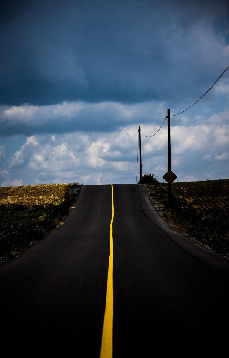Open highway stretching out of sight