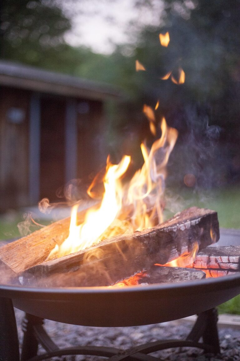Flames against the dark