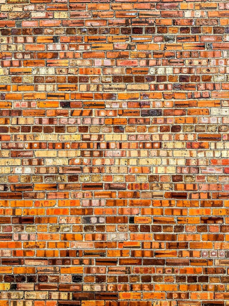 A weathered stone wall