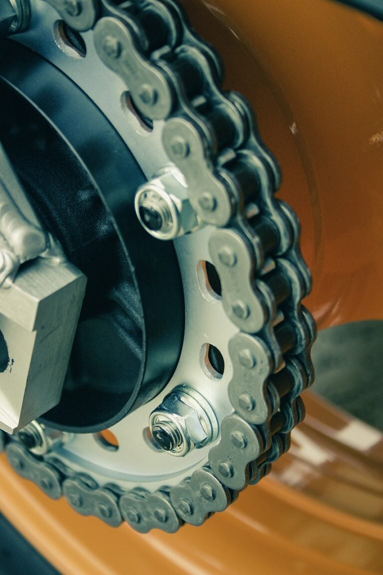 A heavy chain at its limit