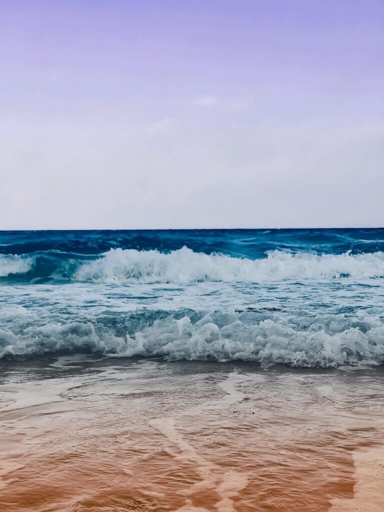 White water in an open channel