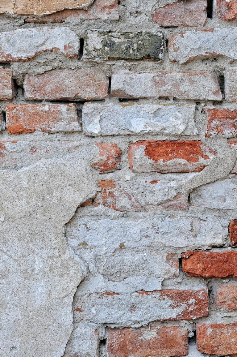 A dry-stone wall standing square