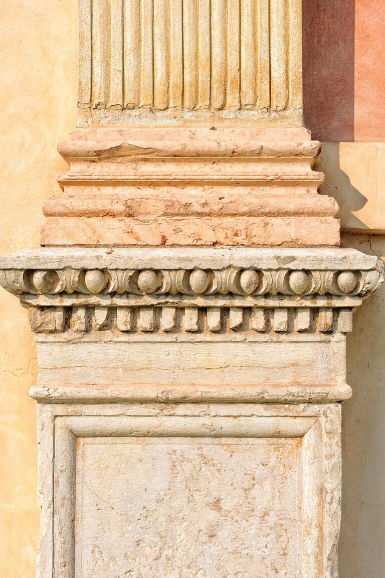 A weathered stone wall