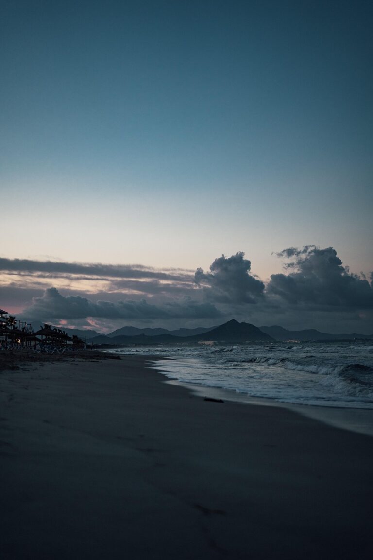 A rough sea under a low sky