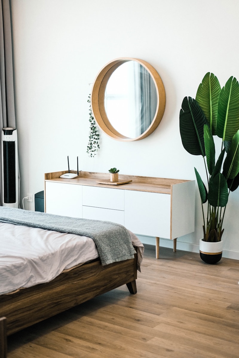 white wooden dresser with mirror Furniture and Fabrics Mold at the Source