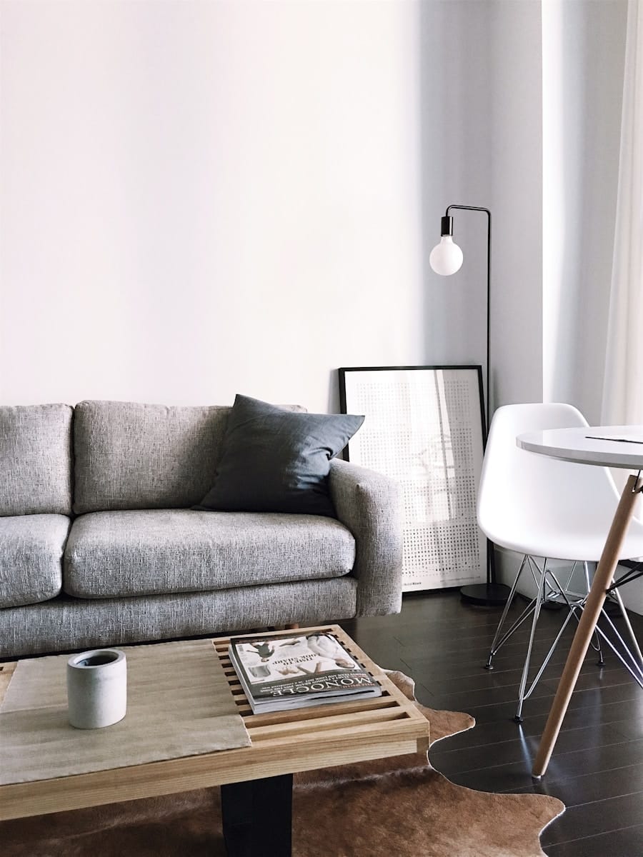 brown wooden center table inside room Furniture and Fabrics