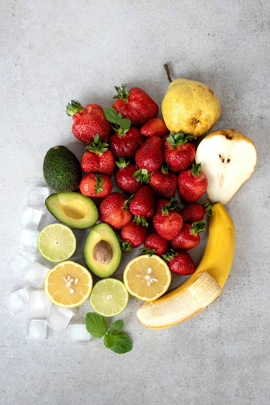 strawberries and bananas on white table - Anti-Inflammatory