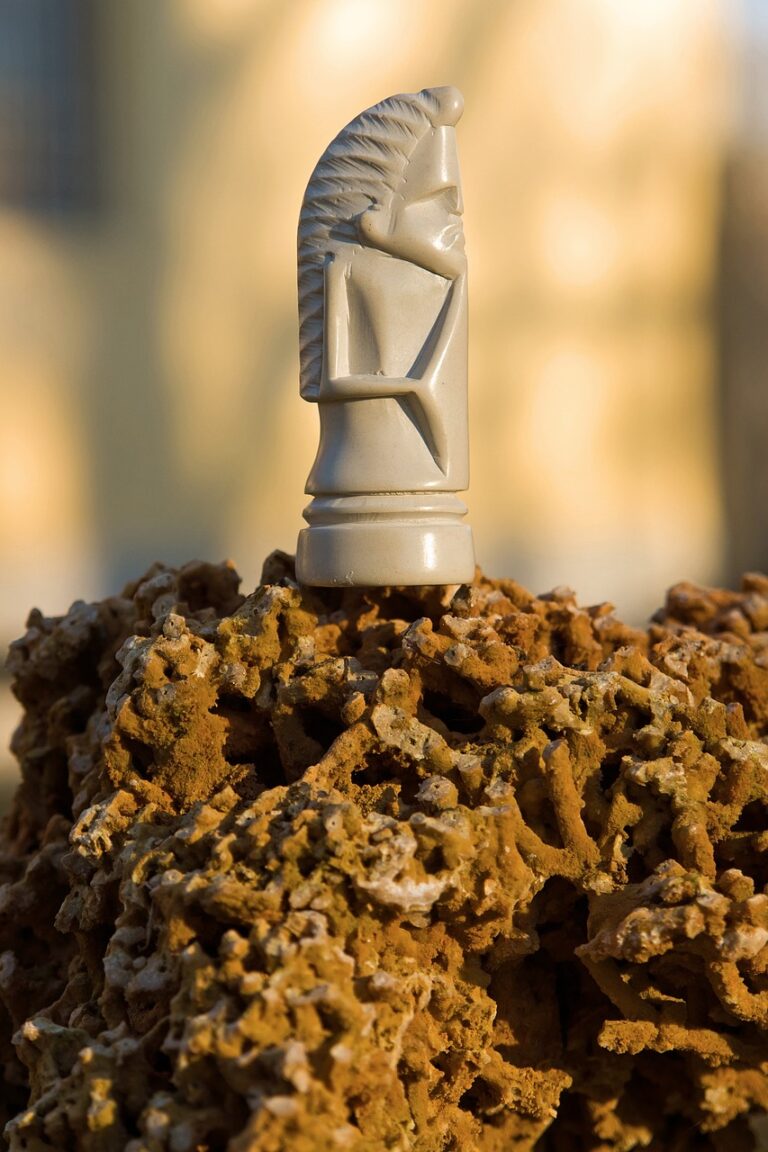 Pieces set out on a worn board