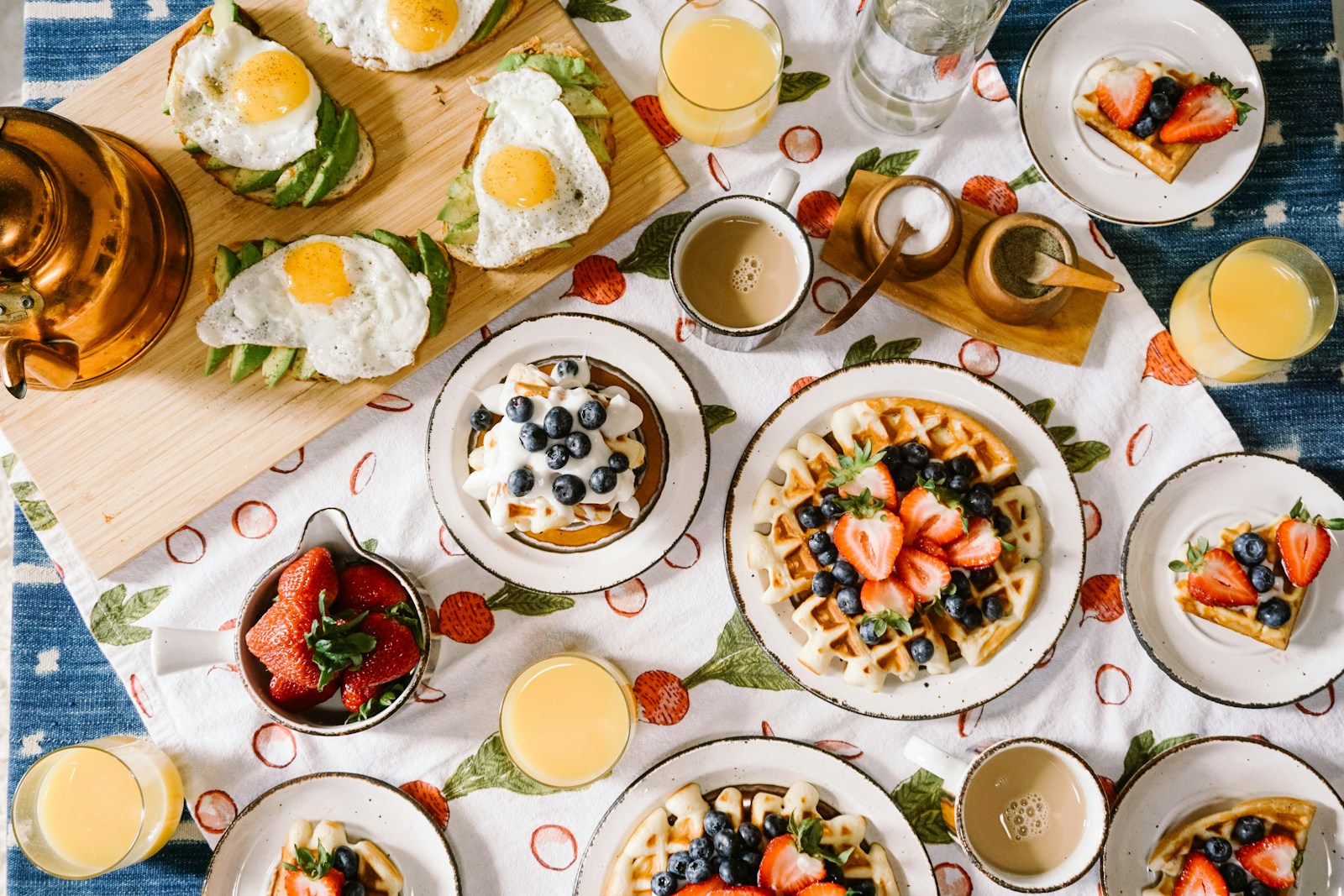 round white ceramic plate filled with waffle Food-Based Nutritional Supplements