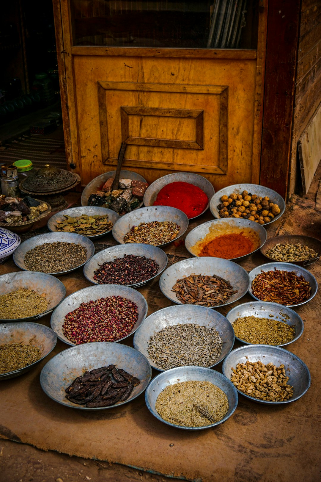 bowl of food lot - Spices