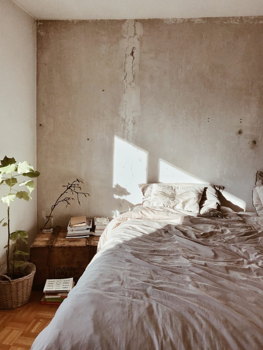 leaf plant near bed- The Bedroom Detox