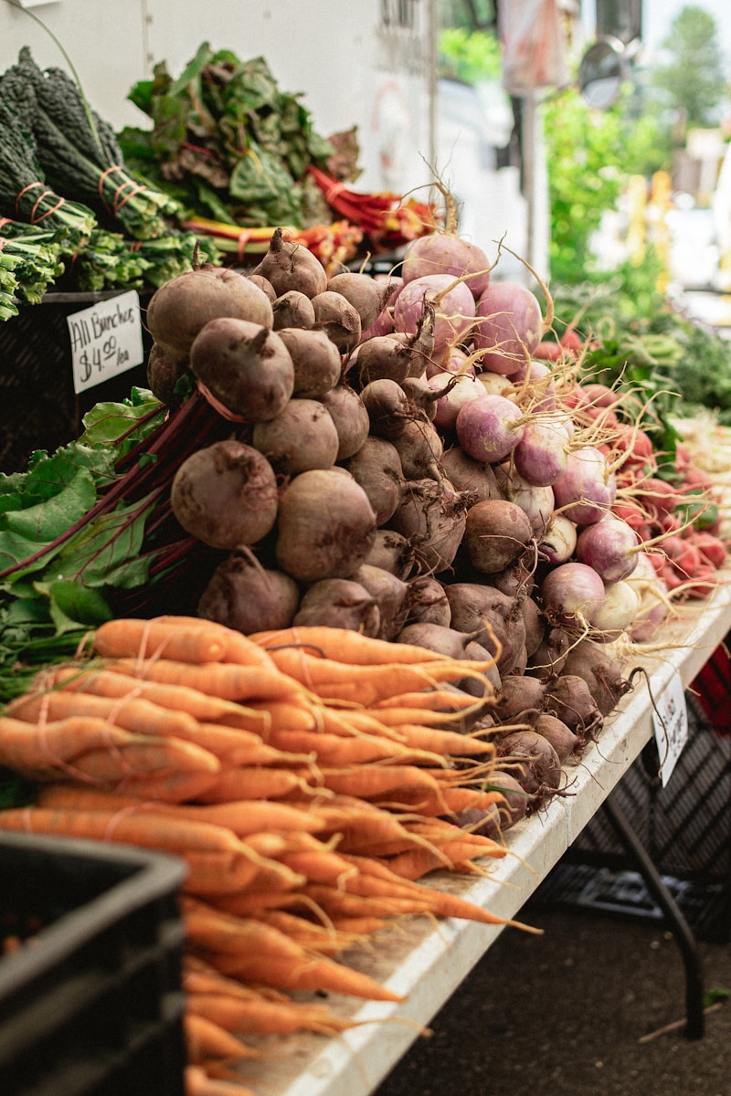 a bunch of carrots and other vegetables on a table Inflammation and Cognitive Decline