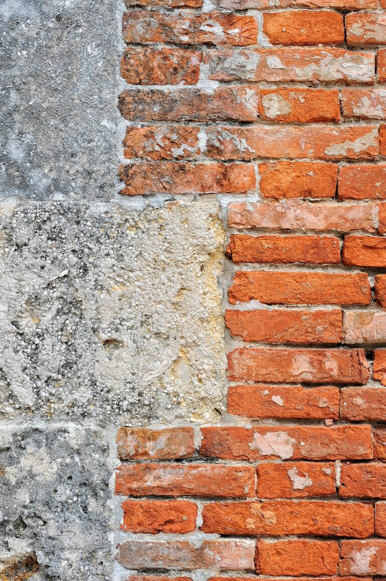 A weathered stone wall