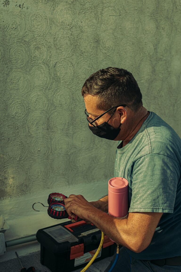 A man concentrating over paperwork