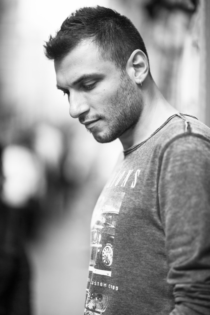 Photo by engin akyurt man in gray crew neck shirt