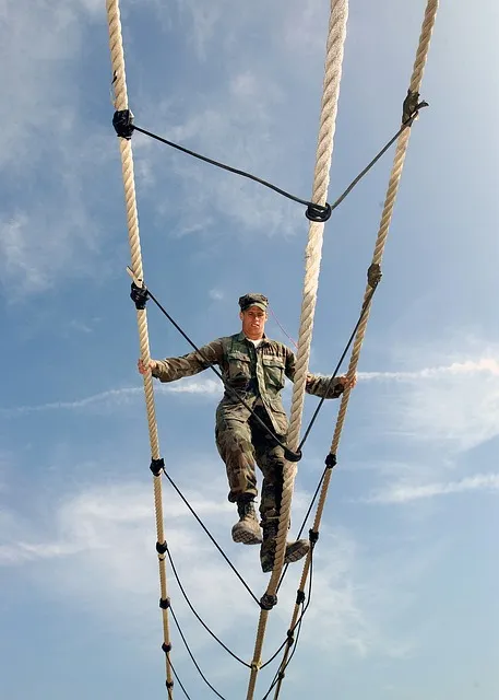 Man demonstrating iron will and determination