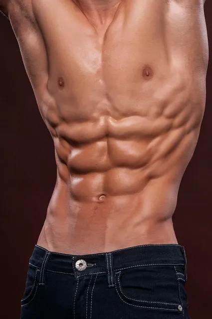 abs, six pack, bodybuilder, body, torso, athlete, macho, masculine, man,