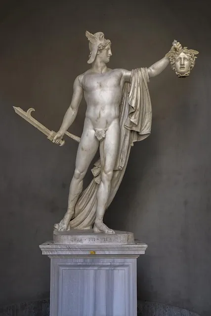 statue, marble, rome, statues, sculpture, vatican museum, museum, italy,