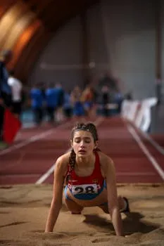 Athlete in motion demonstrating the integration of mental and physical