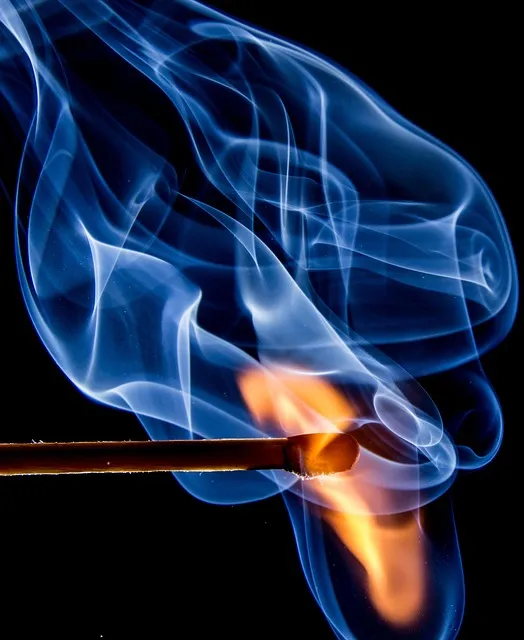 fire, match, smoke, flame, light, burn, burning, fume, incandescent, kindle,