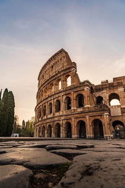Ancient Roman architecture representing the world Marcus Aurelius navigated