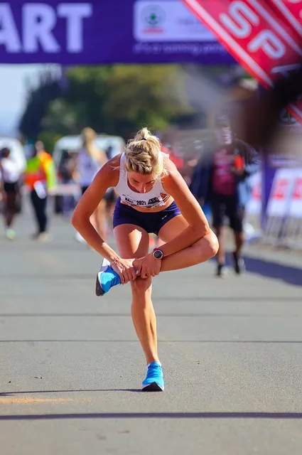 Female marathon runner representing sustained discipline and the will to