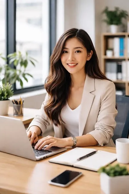 Home office discipline system with dedicated workspace and structured work
