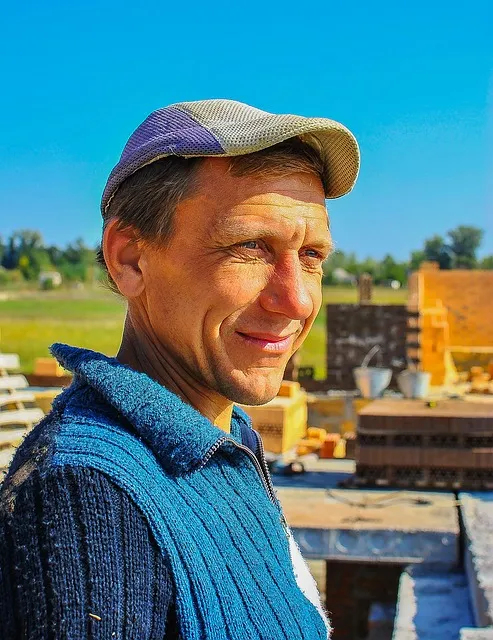 builder, worker, man, construction, portrait