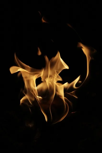 fire, night, light, flame, energy, burning, nature, orange, yellow, heat,