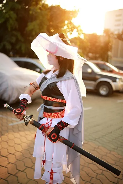 ninja samurai cosplay warrior blade japanese costume sword self-reliance