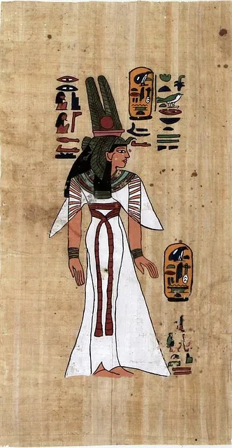 ancient papyrus scroll with handwritten text