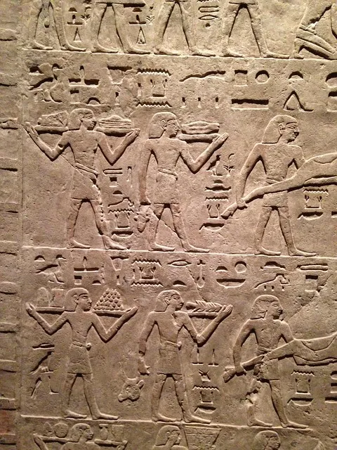 ancient stone inscription carved in relief