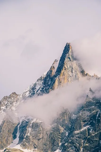 mountain, nature, fog, hike, outdoors, chamonix