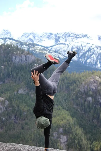 handstand, nature, perseverance, discipline, sport, exercise, hill,