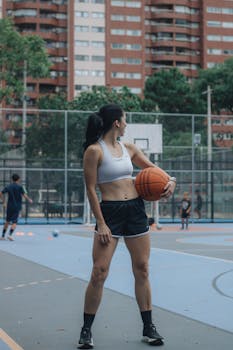Athletic discipline training outdoors