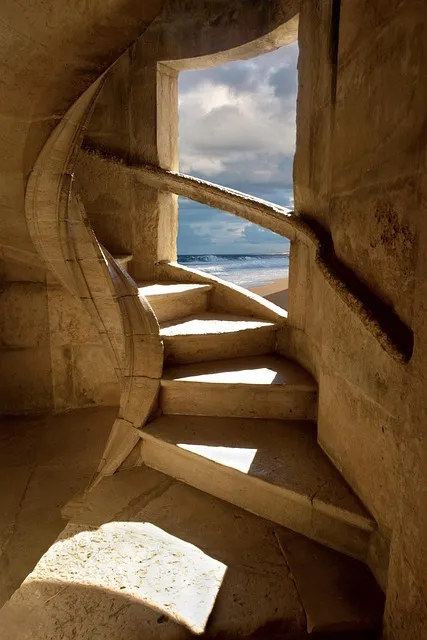 window, pierre, sky, travel, nature, stairs