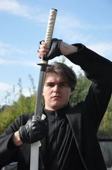 Modern practitioner applying Musashi's Five Rings Protocol to daily discipline