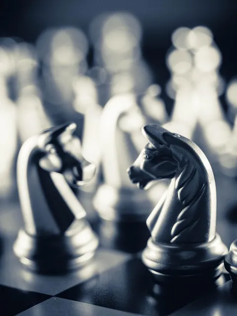 strategy, chess, knight, chess pieces, chessboard, board game, competition,