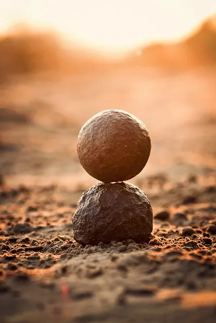 Stone balance in nature