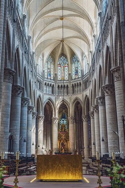 cathedral interior light, discipline, focus, excellence