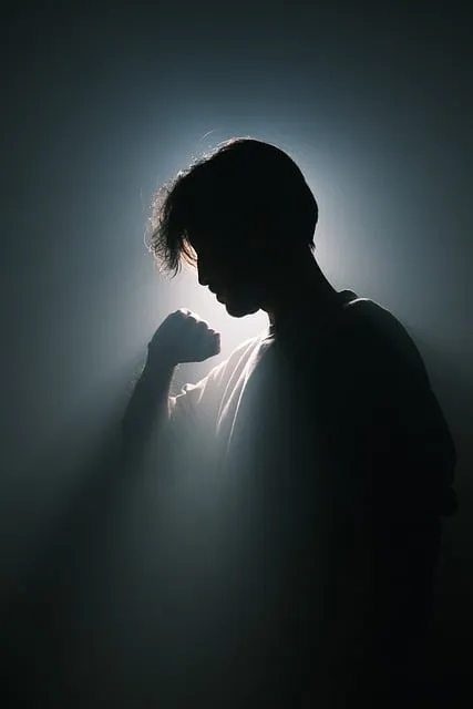 Silhouette in contemplative light — the inner work of obstacle processing