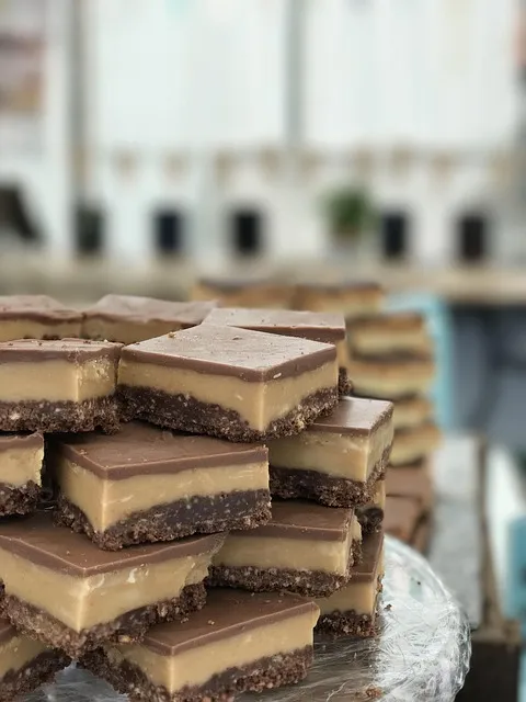 millionaires shortbread, baking, chocolate, treat, shortbread, snack, food,