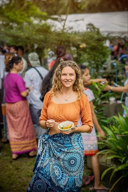 thailand, temple, travellers, ceremony, happy, foreign, meal, faith,
