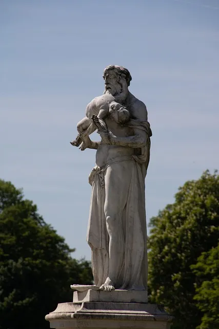 titan statue greek mythology sculpture landmark symbolizing peak performance
