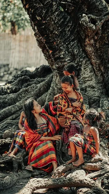 woman, young, tribe, outdoor