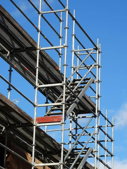 scaffolding, framework, building frame, working scaffold, frame,