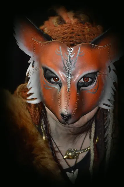 fox, nature, disguise, mask, animal, festival, transformation, strange,