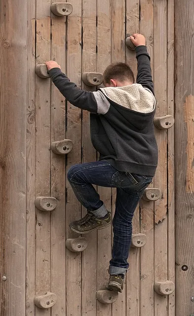 climbing upward through difficulty, building discipline step by step