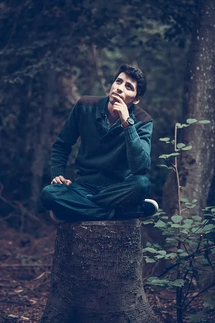 Contemplative man processing the wanting versus liking distinction